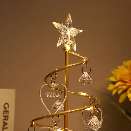 Árvore de Cristal LED - Personalizável | Minha Família Sagrada - Últimas Unidades na Promoção