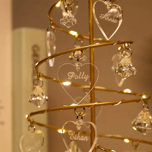 Árvore de Cristal LED - Personalizável | Minha Família Sagrada - Últimas Unidades na Promoção