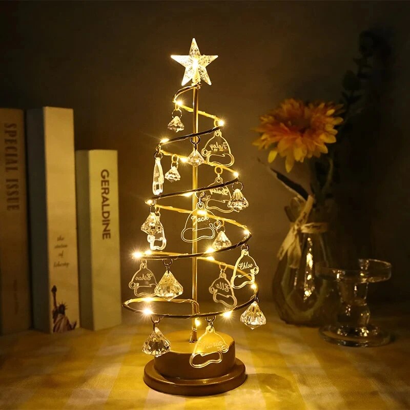 Árvore de Cristal LED - Personalizável | Minha Família Sagrada - Últimas Unidades na Promoção