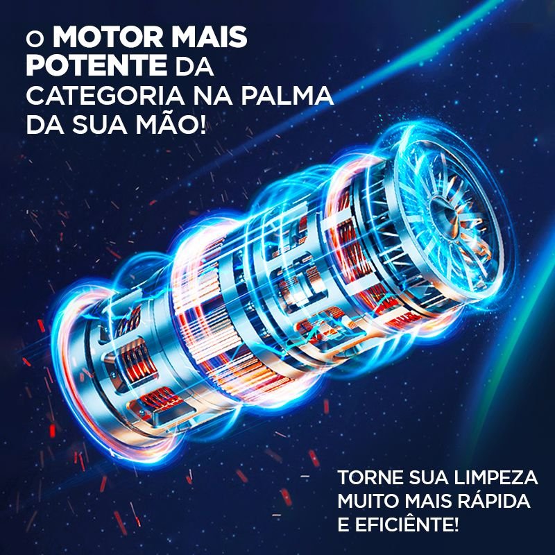 Aspirador de Pó Portátil MaxJetta + 5 BRINDES EXCLUSIVOS + FRETE GRÁTIS