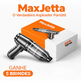 Aspirador de Pó Portátil MaxJetta + 5 BRINDES EXCLUSIVOS + FRETE GRÁTIS