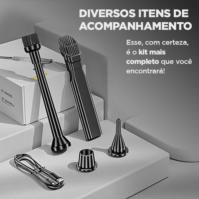 Aspirador de Pó Portátil MaxJetta + 5 BRINDES EXCLUSIVOS + FRETE GRÁTIS